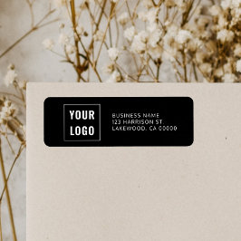 Étiquette Logo Professional Simple Return Address