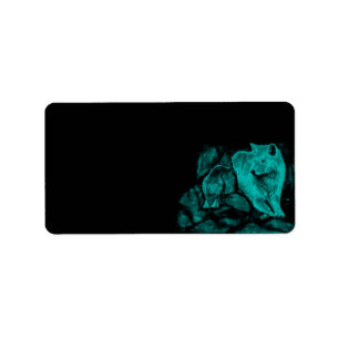 Étiquette Loup et Raven pendant la nuit