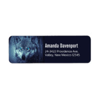 Loup sauvage magique aux yeux bleus Extraordinaire