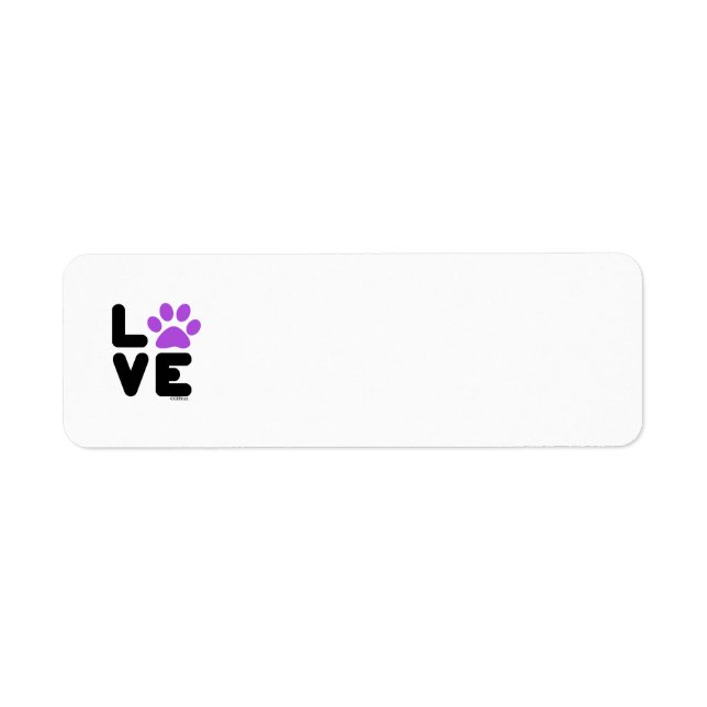 Étiquette LOVE - Vide/Ppl (Devant)