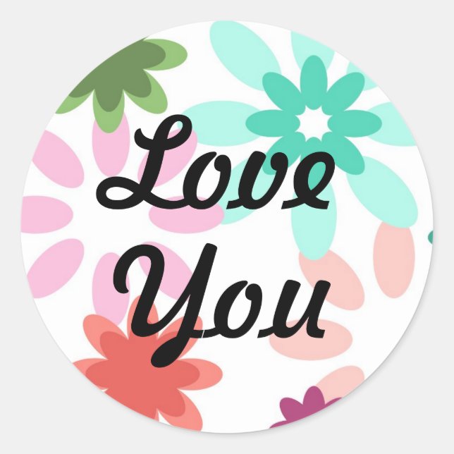 Étiquette Love You (Devant)