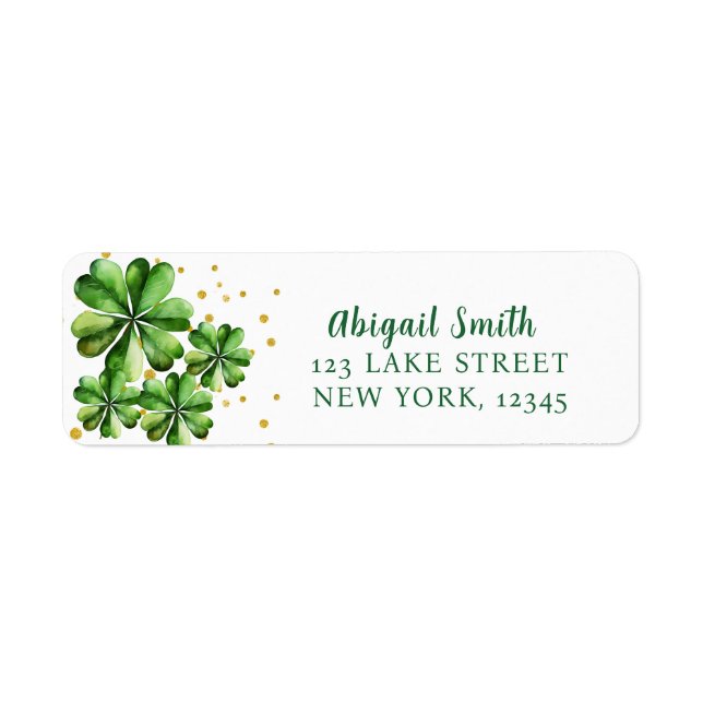 ÉTIQUETTE LUCKY IN LOVE RETOUR ADRESSE (Devant)