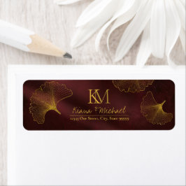 Étiquette Lumière de la lune Romance Mariage Bourgogne ID881