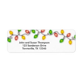 Étiquette Lumières de Noël