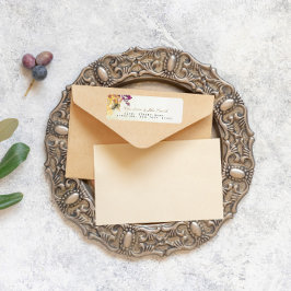 Étiquette Lune de miel Abeille Vintage Retourner l'adresse É