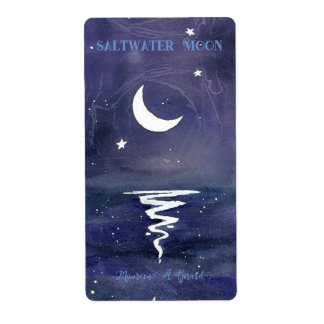 Étiquette Lune Stars Nuit Demi Maureen Girard Ocean Lake