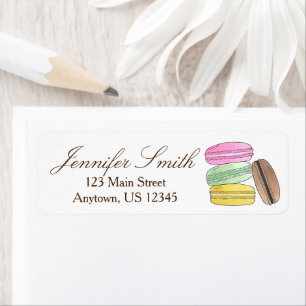 Étiquette Macarons Pâtisserie Français Pâtisserie Chef boula