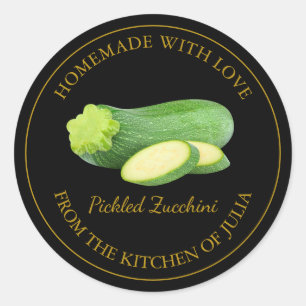 Étiquette maison de chèvre de courgette Noir