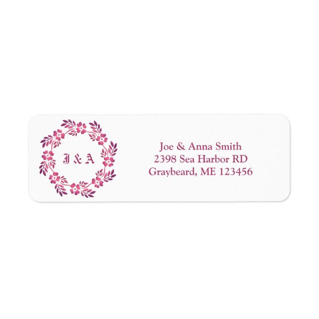 Étiquette Mandala à fleurs rétro ethnique (Devant)