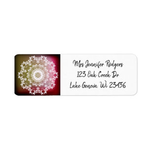 Étiquette Mandala Abstraite de Bourgogne