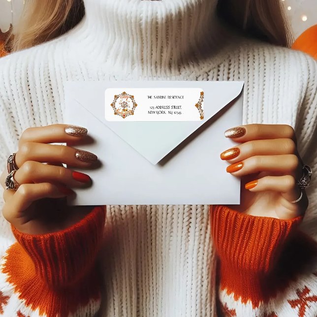 Étiquette Mandala de l'arbre d'automne Feuillage d'automne e (Créateur téléchargé)