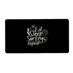 Étiquette Mangez Sleep Surfing Répéter