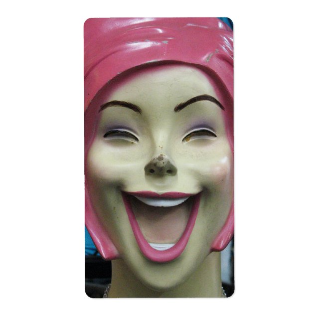 Étiquette Mannequin fou de rire ~ Uncanny Valley Girl (Devant)