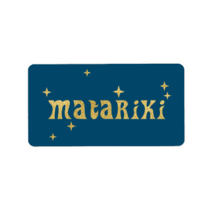 Étiquette Maori de Nouvelle-Zélande - Matariki Étoiles 1
