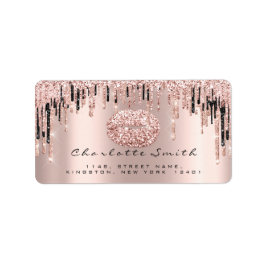 Étiquette Maquillage de Parties scintillant Rose de baiser R