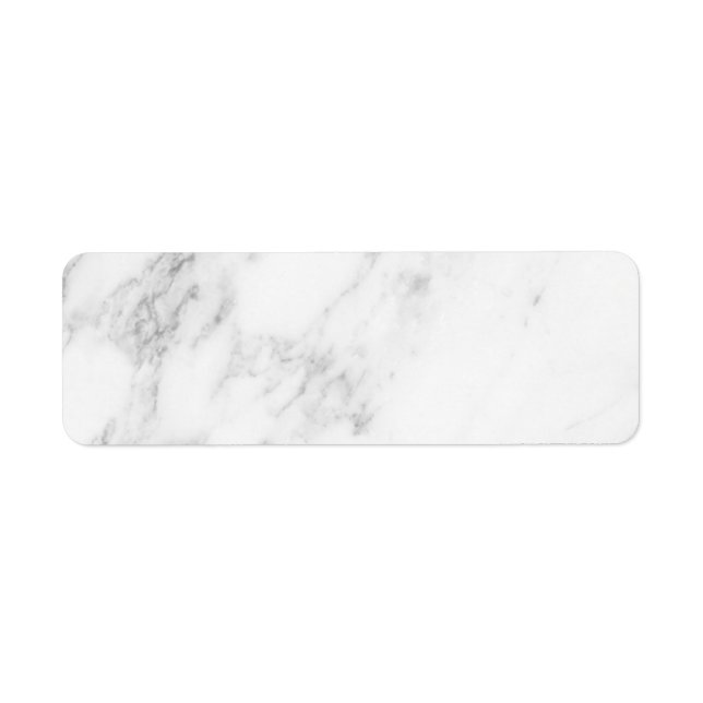 Étiquette Marbre Blanc (Devant)