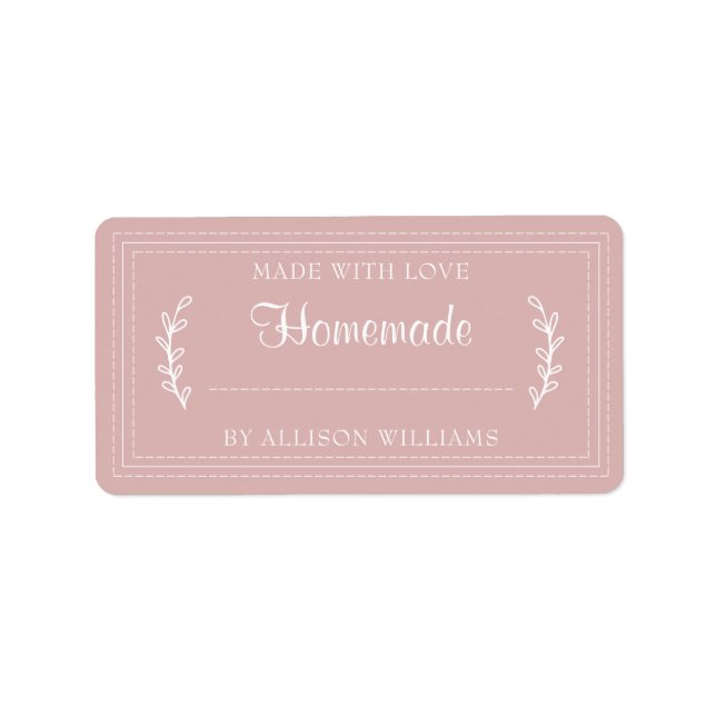 Étiquette Marchandises Rustiques Maison Cuisine Jam Canning  (Devant)