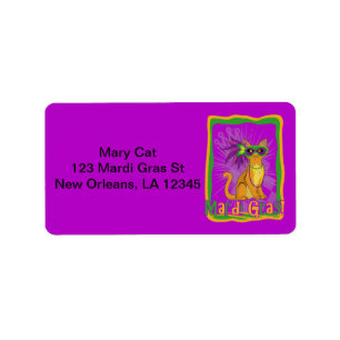 Étiquette Mardi Gras Chat