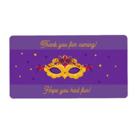 Étiquette Mardi Gras Masquerade Thème