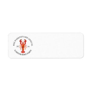 Étiquette Marée Rouge Homard cuit au four