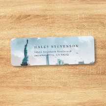 Mariage à New York avec Illustration Aquarelle de