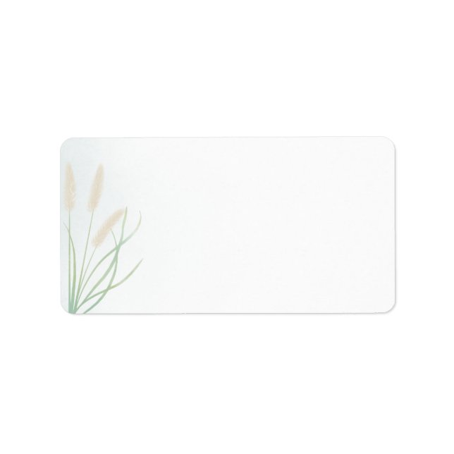 Étiquette Mariage botanique côtier (Devant)