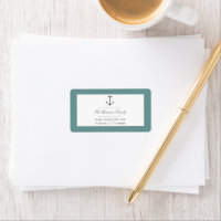 Mariage d'Ancres nautiques simple | Adresse Turquo