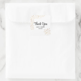 Étiquette Mariage de automne de bord feuille d'éra
