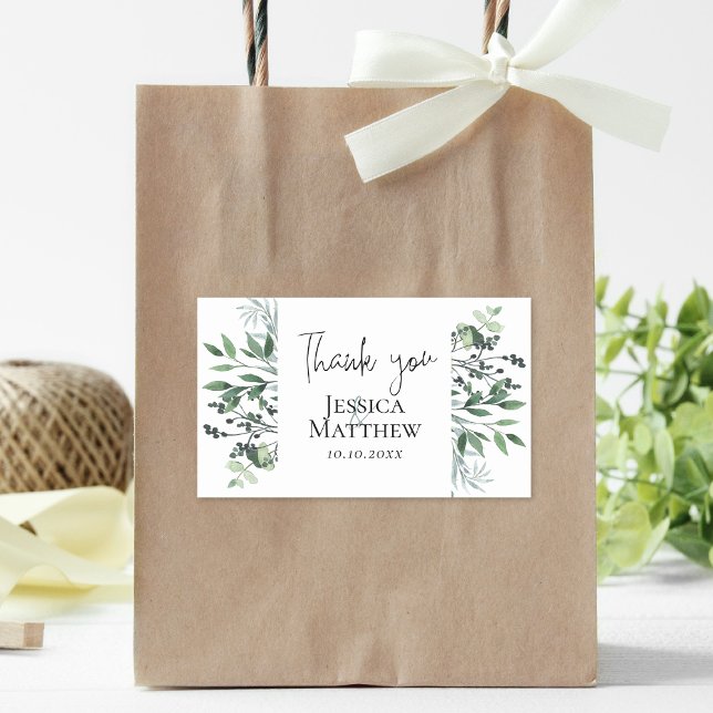 Étiquette Mariage de l'Eucalyptus botanique (Botanical Eucalyptus Wedding Label)
