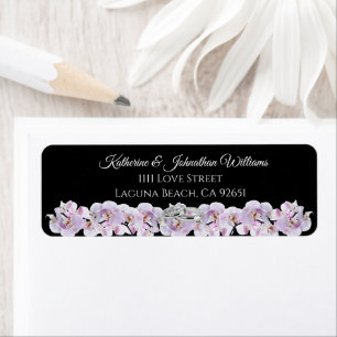 Étiquette Mariage de l'orchidée blanche -