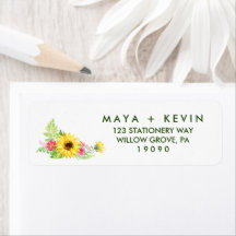 Mariage de tournesol d'été