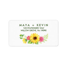 Mariage de tournesol d'été