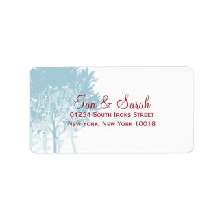 Étiquette Mariage des arbres d'hiver