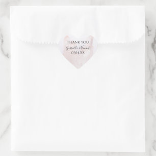 Étiquette Mariage en cristal rose clair Favoriser