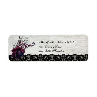 Étiquette Mariage en dentelle noire