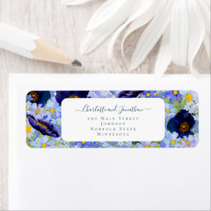 Étiquette Mariage Fleur sauvage moderne