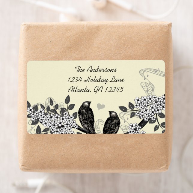 Étiquette Mariage Inséparable forestier enchanté (En situation)