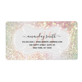 Étiquette Mariage personnalisé Parties scintillant nuptiale 