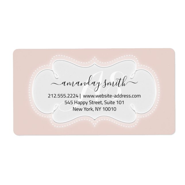 Étiquette Mariage personnalisé RSVP mariée Sweet 16e Rose Bl (Devant)
