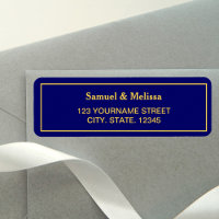 Mariage Royal Blue et Gold