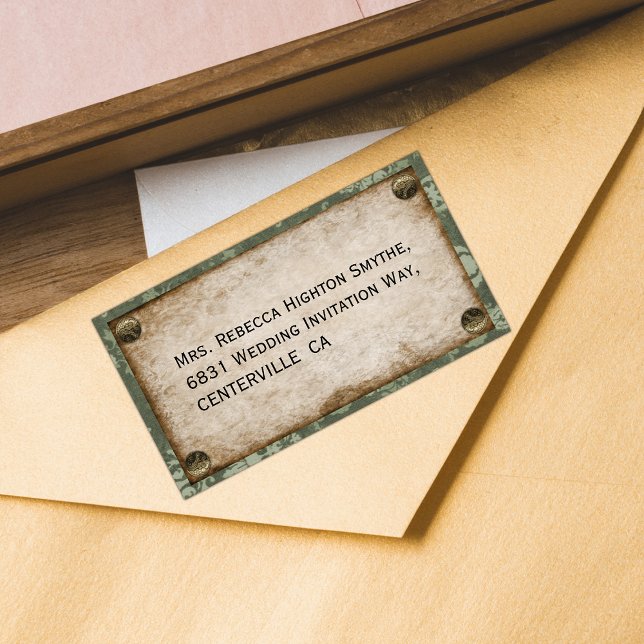 Étiquette Mariage Steampunk (Créateur téléchargé)