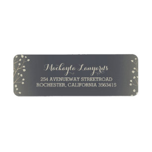 Étiquette Mariage vintage de la respiration du bébé