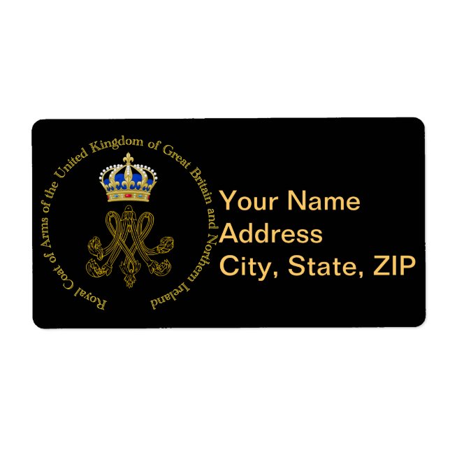 Étiquette Marie Antoinette Monogram (Devant)