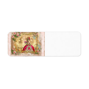 Étiquette Marie Antoinette Versailles fête en rose