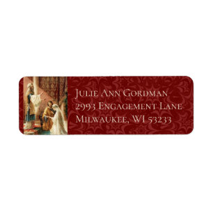 Étiquette Mariée catholique et mariée Mary Joseph Maroon Dam