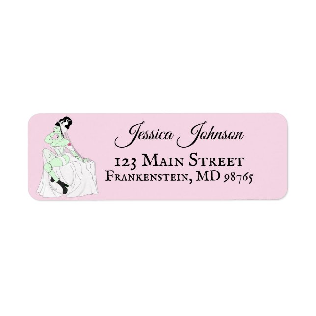 Étiquette Mariée de Frankenstein Bachelorette (Devant)