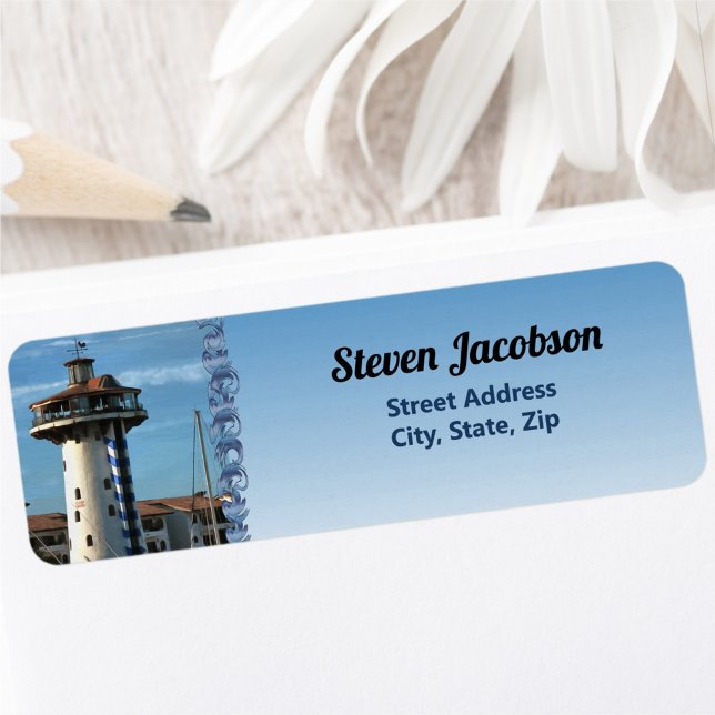 Étiquette Marina Vallarta 0948 Adresse (Créateur téléchargé)