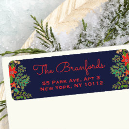 Étiquette Marine traditionnelle de Noël