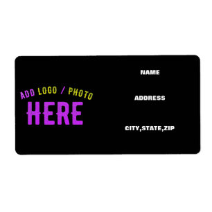 ÉTIQUETTE MARQUE NOIRE VERIFIEE PERSONNALISABLE MODERNE CHIC