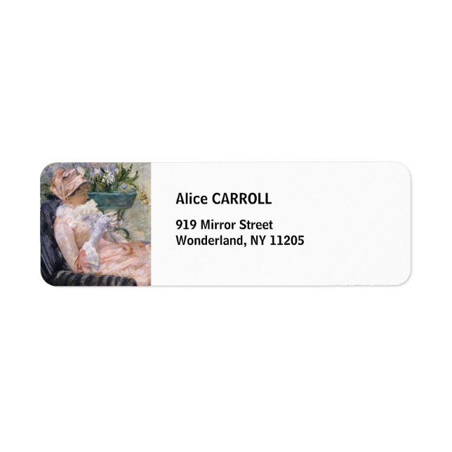 Étiquette Mary Cassatt - La Coupe du Thé (Devant)